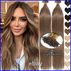 16-26 1g 8A Russian Remy Double Drawn I-Tip 100% Human Hair Extensions 150GR