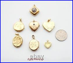 1889 Imperial Russian Finland Pendant Locket 18K Gold Diamonds Rubies / 6.5gr