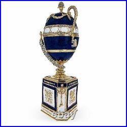 1895 Blue Serpent Clock Musical Royal Russian Egg