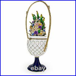 1901 Basket of Flowers Royal Imperial Metal EasterEgg