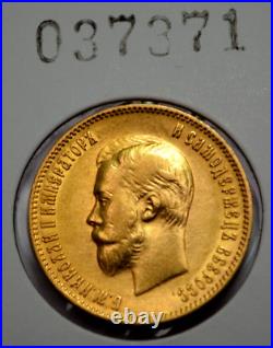 1903-A. P. 10 Roubles Russian Empire Gold Coin Tsar Nicolas II Imperial Coin Rare