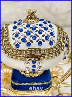 1997 Imperial Fabergé Antiques style Faberge egg Lady Diana Vintage Wedding gift