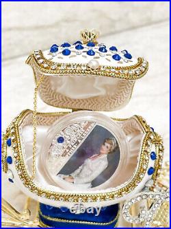 1997 Imperial Fabergé Antiques style Faberge egg Lady Diana Vintage Wedding gift