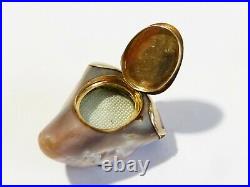 19thC Imperial Russian Gold Diamond Ruby Baroque Pearl SECRET BOX Pendant Beluga