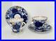 2 Lomonosov Imperial Russian Domes Cobalt Cups and Saucers USSR