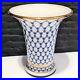 22K Gold Cobalt Net Flower Vase Russian Lomonosov porcelain