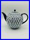 22K Gold Cobalt Net Russian Tea Pot Imperial Lomonosov porcelain. Large