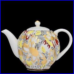 22K Gold Tea pot Golden Chamomiles Imperial Lomonosov Porcelain
