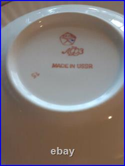 30 pcs set USSR Russian Imperial Lomonosov Porcelain Tea Cup Saucer Plates