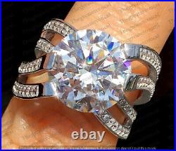 5ct Imperial Crown Ring Russian Quality CZ White Gold Plated Ring For Women