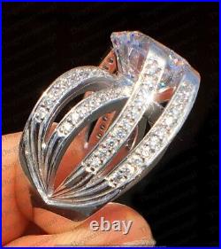 5ct Imperial Crown Ring Russian Quality CZ White Gold Plated Ring For Women