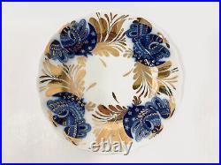 5x Lomonosov Golden Garden USSR Imperial Porcelain Bread Plates 15,5 cm