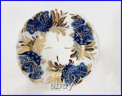 5x Lomonosov Golden Garden USSR Imperial Porcelain Bread Plates 15,5 cm