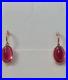 Antique Earrings Ruby Vintage Tsar Empire Jewelry 56 Royal 14K Rose Gold 429