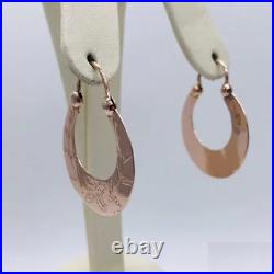 Antique Earrings Tsar Empire 56 Royal 14K Rose Gold Sudarushka Gypsy 363