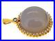 Antique Imperial Faberge. Gold, Pearls, Diamond, Blue Chalcedony Pendant