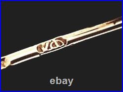 Antique Imperial Gold Silver Victorian Romanov Brooch Stick Pin Tsarist Jewelry