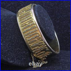 Antique Imperial Russian Bangle Bracelet Gold Diamonds Faberge Workman (6993)