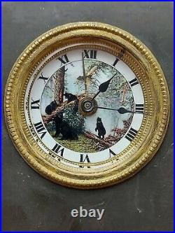 Antique Imperial Russian Desk Table Alarm Clock Ivan Shishkin Painting Bear