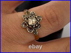 Antique Imperial Russian Faberge 14k 56? Gold Diamonds Ring Author's work