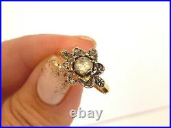 Antique Imperial Russian Faberge 14k 56? Gold Diamonds Ring Author's work