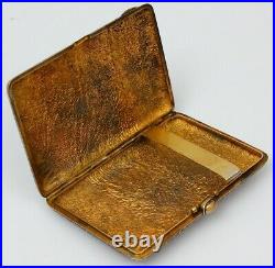 Antique Imperial Russian Moscow Cigarette Case Box 813 Silver & Gold Marked 245g