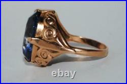 Antique Imperial Russian ROSE 56 14K Gold Women's Jewelry Ring 5.75 gr S 6.5