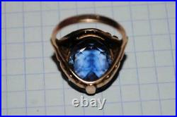 Antique Imperial Russian ROSE 56 14K Gold Women's Jewelry Ring 5.75 gr S 6.5
