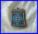 Antique Imperial Russian Silver 84 Enamel Note Pad Holder Gold Washed MOSCOW