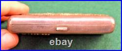 Antique Imperial Russian Silver 84 and 14kt Gold Cigarette Case With Cyphers WOW