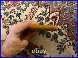 Antique Old Imperial 14K Gold Russian Eagle Burl Wood Cigarette Case Holder