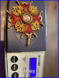 Antique Russian Imperial 56 Gold Order Of St. Stanislaus 1st Degree by Eduard
