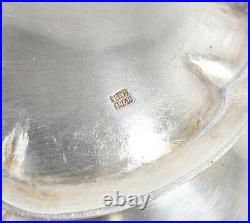 Antique Russian Imperial 84 Sterling Silver Gilt Vermeil Bowl Monogram Sazikov
