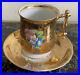 Antique Russian Imperial Porcelain Teacup And Saucer 24 Carat Gold Orlov Factory