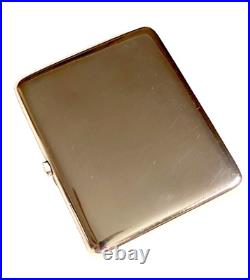 Antique Russian Imperial Silver & Gold Monogram Cigarette Case Circa 1908 -1917