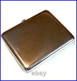 Antique Russian Imperial Silver & Gold Monogram Cigarette Case Circa 1908 -1917