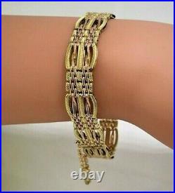 Antique Russian UNISEX two colors Gold Woven Bracelet, Moscow 1908-1917