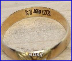 Antique Solid Gold 56 14K Ring Imperial Russia Kiev 1910 Small Diamonds