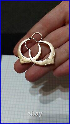 Antique Tsarism Imperial Russian ROSE Gold 56 14K Women's Jewelry Earrings