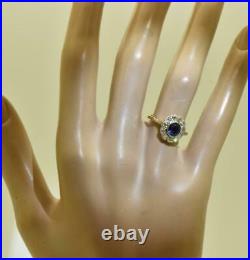 Antique late 19th Century Imperial Russian 14k gold, 0.40ct Diamonds ladies ring