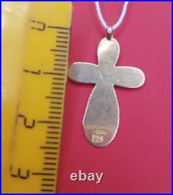 Antiques Pendant Body Cross Religion Christianity Gold 14k 56 Tsar Royal Empire