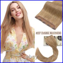 BALAYAGE Clip in Russian Human Hair Remy Extensions 3/4Full Head One Piece THICK