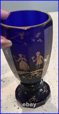 BEAUTIFUL ANTIQUE IMPERIAL RUSSIAN GILDED GLASS BEAKER CUP GOBLET early 19 Pokal