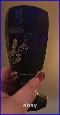 BEAUTIFUL ANTIQUE IMPERIAL RUSSIAN GILDED GLASS BEAKER CUP GOBLET early 19 Pokal