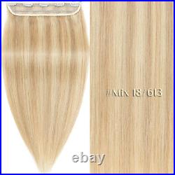 CLEARANCE Clip In Remy Hair 100% Human Hair Extensions One Piece 3/4 Full Head