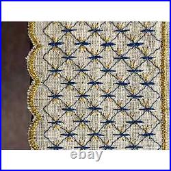 Cobalt Net TABLECLOTH MEDIUM LINEN LFZ Imperial Russian Porcelain Lomonosov NEW