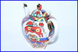 EXCLUSIVE Russian Imperial Lomonosov Porcelain Teapot National patterns 22k Gold