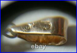 Egg Pendant 56 (14k) Solid Rose Gold Enamel Imperial Russia S. Peterburg KF