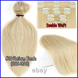 Extra Thick Clip in Double Weft Human Remy Hair Extensions Highlight Ombre UK M8