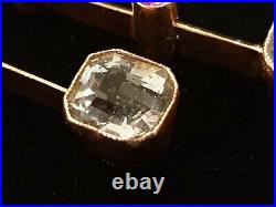 FABERGE Era Imperial Russian Empire Pendant Pin 56 Gold Tsar ROMANOV 14K Jewelry